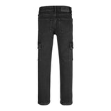 Calvin Klein Jeans Tinta Unita con Girovita Regolabile per Bambino IB0IB02300 NERO CALVIN KLEIN 