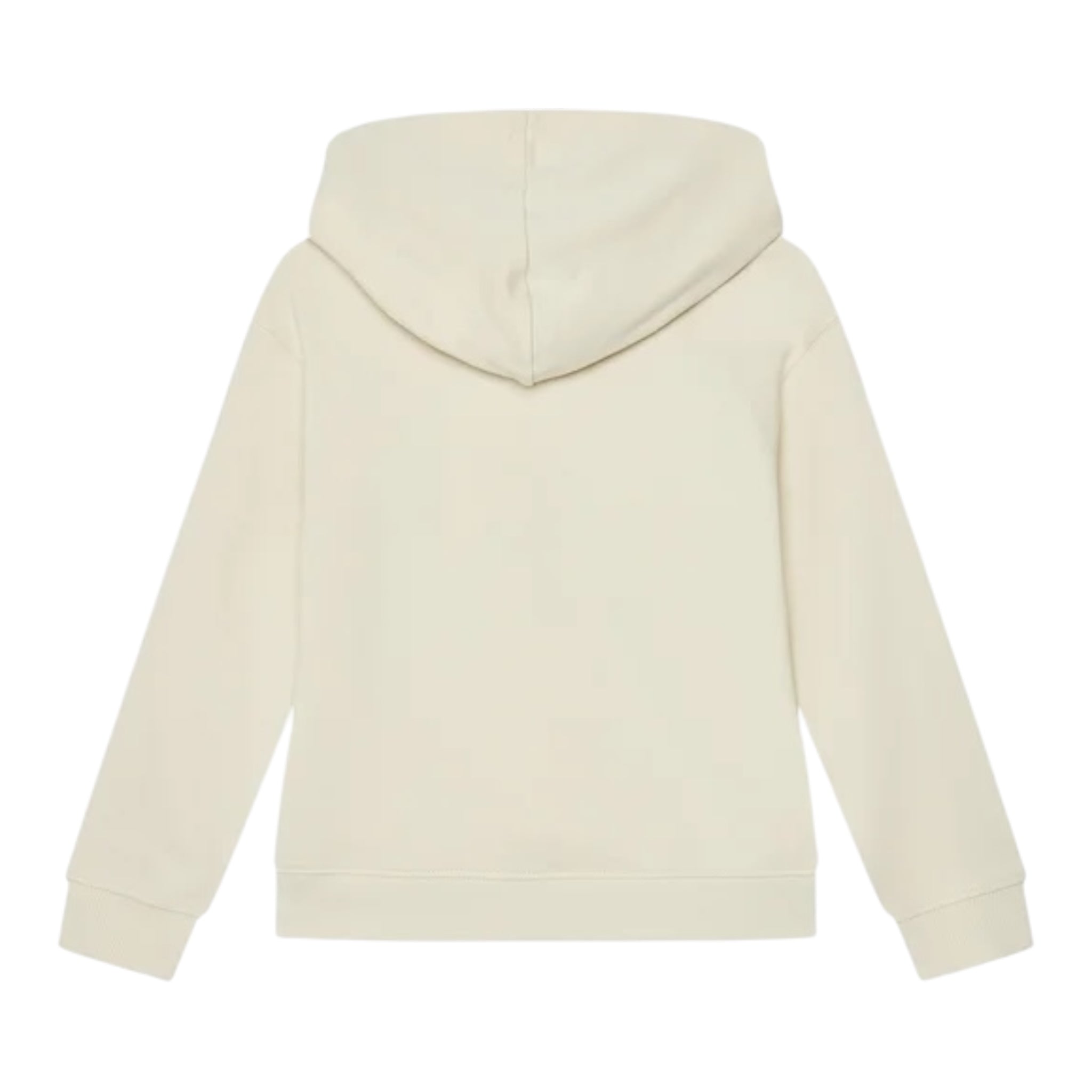 Calvin Klein Felpa Tinta Unita con Cappuccio E Stampa per Bambino IB0IB02380 PANNA CALVIN KLEIN 