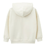 Calvin Klein Felpa Tinta Unita con Cappuccio E Stampa per Bambino IB0IB02460 BIANCO CALVIN KLEIN 