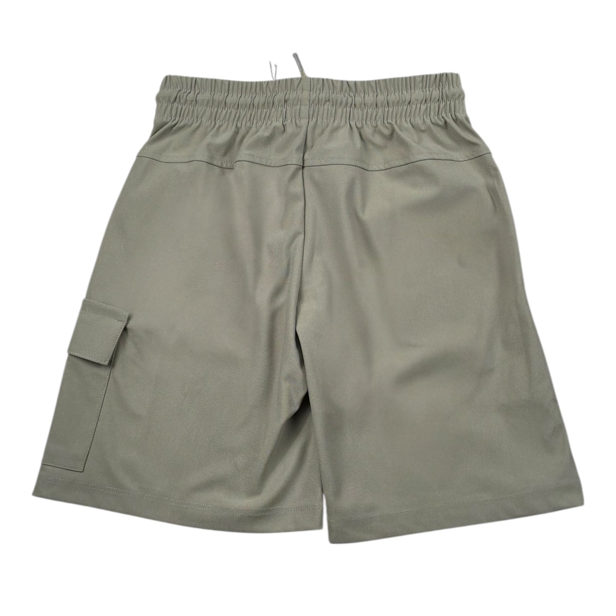 Calvin Klein Bermuda Tinta Unita con Elastico In Vita per Bambino IB0IB02512XX VERDE CALVIN KLEIN 