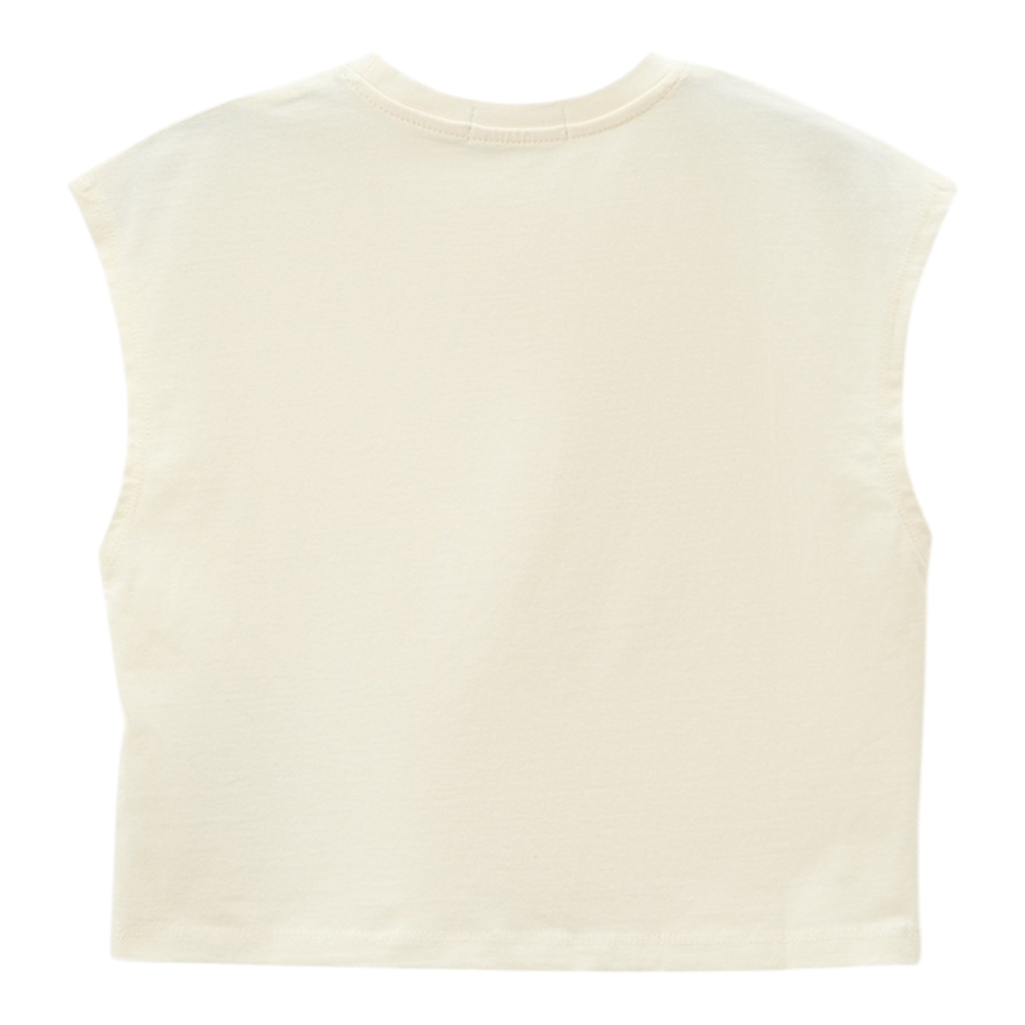 Calvin Klein Canotta Girocollo Tinta Unita con Logo per Bambina IG0IG02428 PAGLIA CALVIN KLEIN 