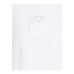 Calvin Klein T-Shirt Girocollo Tinta Unita con Logo per Bambina IG0IG02530 BIANCO CALVIN KLEIN 