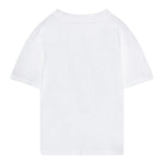 Calvin Klein T-Shirt Girocollo Tinta Unita con Stampa per Bambino IG0IG02858 BIANCO CALVIN KLEIN 