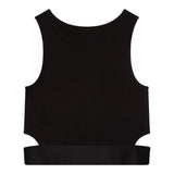 Calvin Klein Top Giromanica Tinta Unita per Bambina IG0IG02869XX NERO CALVIN KLEIN 