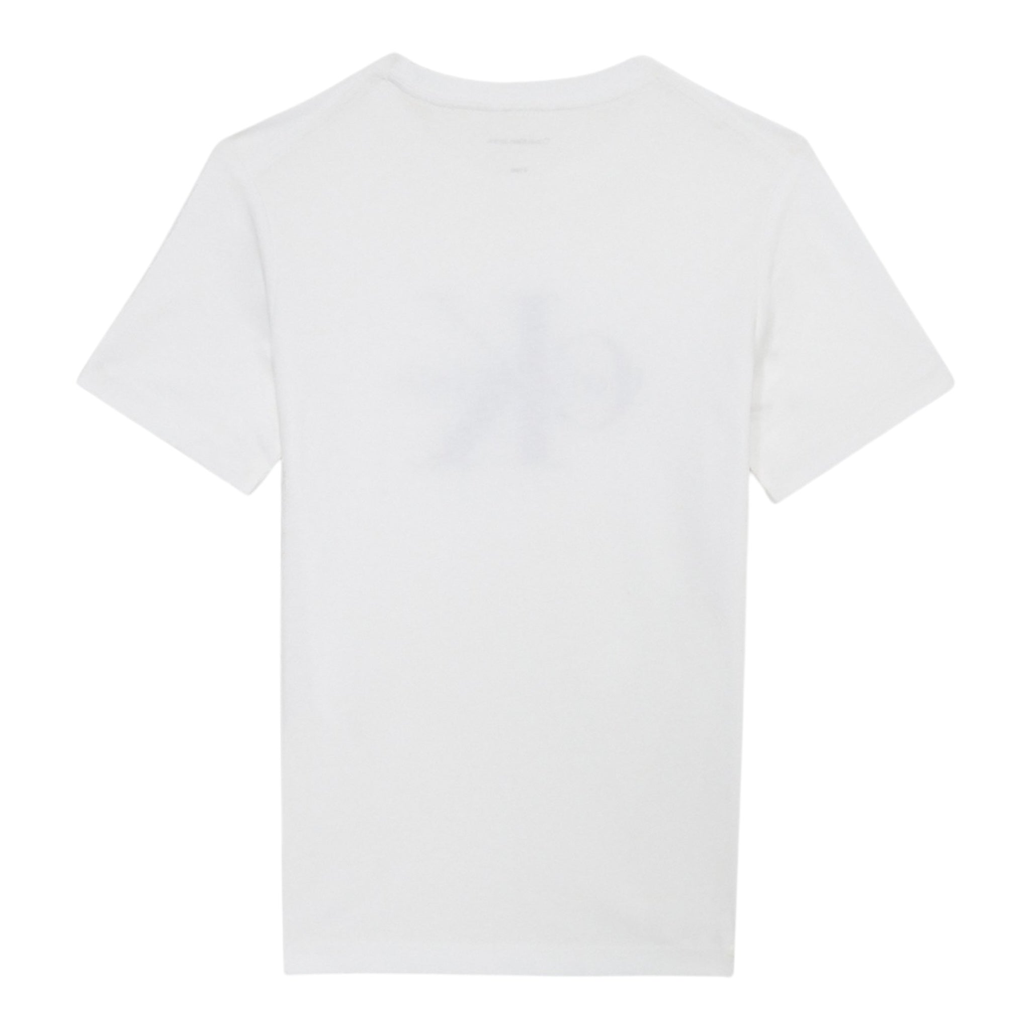 Calvin Klein T-Shirt Girocollo Tinta Unita con Logo per Bambino IN0IN0001J BIANCO CALVIN KLEIN 