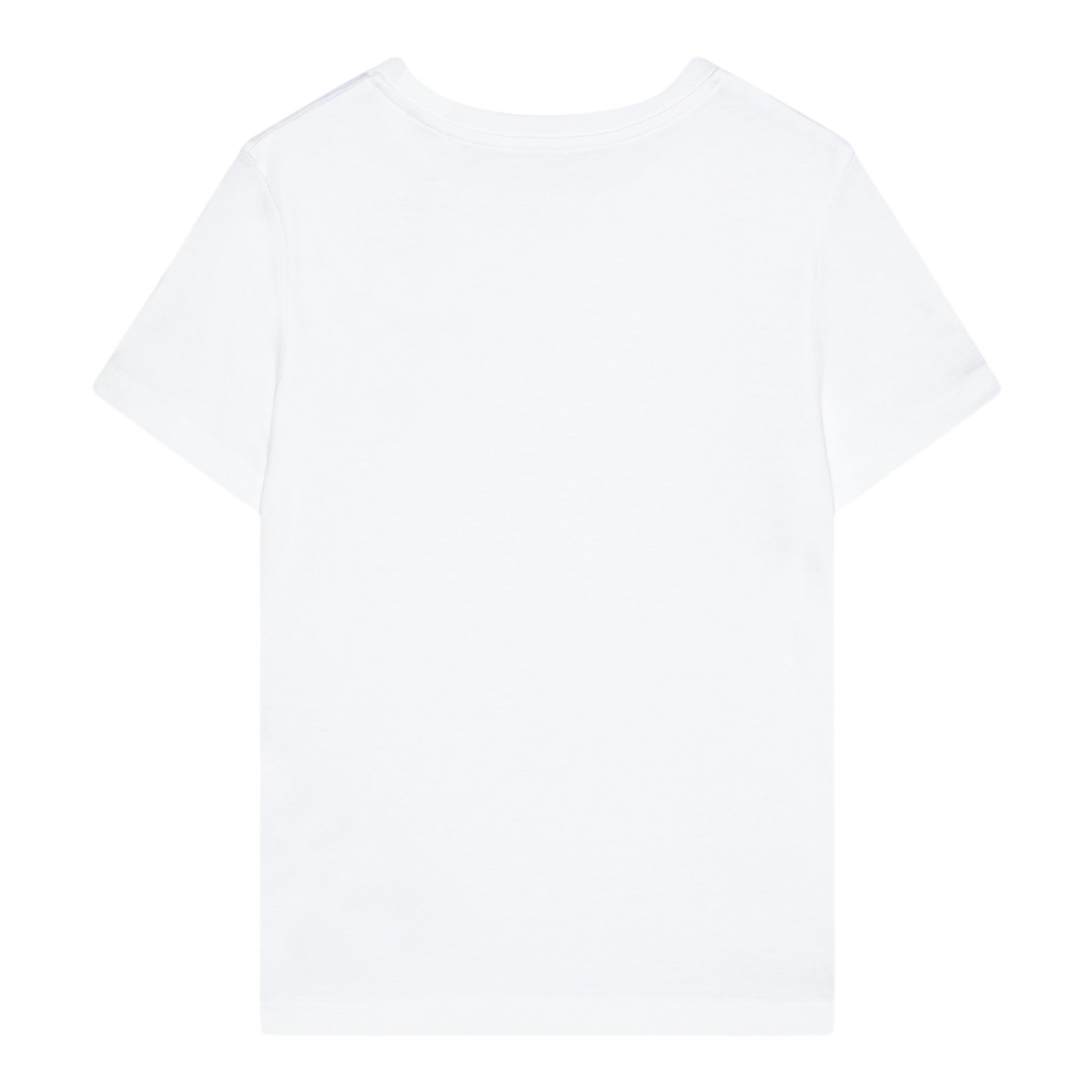 Calvin Klein T-Shirt Girocollo Tinta Unita con Logo per Bambino IU0IU0683 BIANCO CALVIN KLEIN 