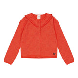 Carre'Ment Beau Cardigan Tinta Unita con Trafori per Neonata Y05219 CORALLO CARRE'MENT BEAU 