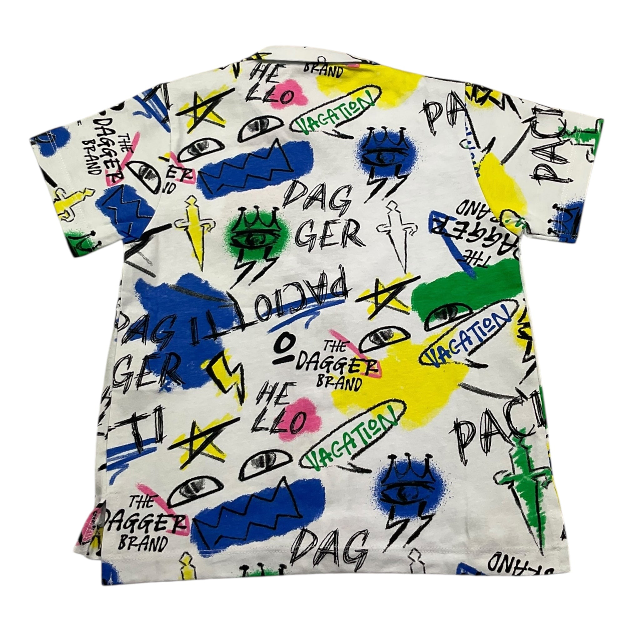Cesare Paciotti Camicia Mezza Manica Tinta Unita Stampe per Bambino CMP5101BJ BIANCO CESARE PACIOTTI 