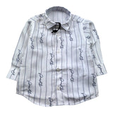 Cesare Paciotti Camicia Manica Lunga Tinta Unita con Logo per Neonato CMP5159BX BIANCO CESARE PACIOTTI 
