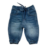 Cesare Paciotti Pantalone Effetto Denim Tinta Unita con Elastico In Vita per Neonato PTP5101BXN BLU CESARE PACIOTTI 