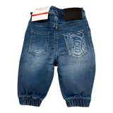 Cesare Paciotti Pantalone Effetto Denim Tinta Unita con Elastico In Vita per Neonato PTP5101BXN BLU CESARE PACIOTTI 