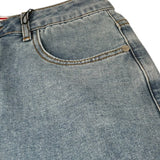 Cesare Paciotti Jeans Tinta Unita con Girovita Regolabile per Bambino PTP5162J AZZURRO CESARE PACIOTTI 