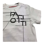Cesare Paciotti T-Shirt Girocollo Tinta Unita con Stampa per Neonato TSP5165BX BIANCO CESARE PACIOTTI 