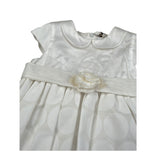 Chicchi Volanti Abito Mezza Manica tinta unita Bianco per Bambina CTW06 BIANCO CHICCHI VOLANTI 