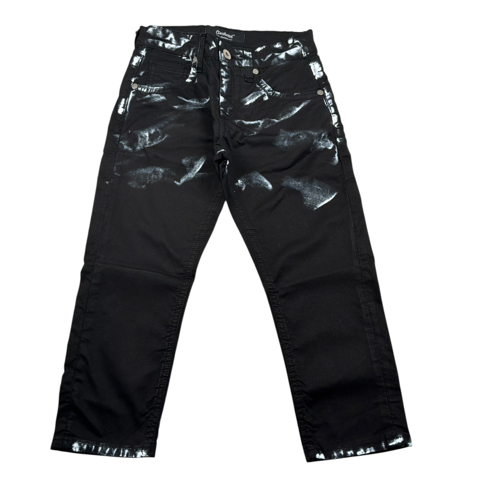 Clochard Jeans tinta unita con Girovita Regolabile Nero per Bambino 002 NERO CLOCHARD 