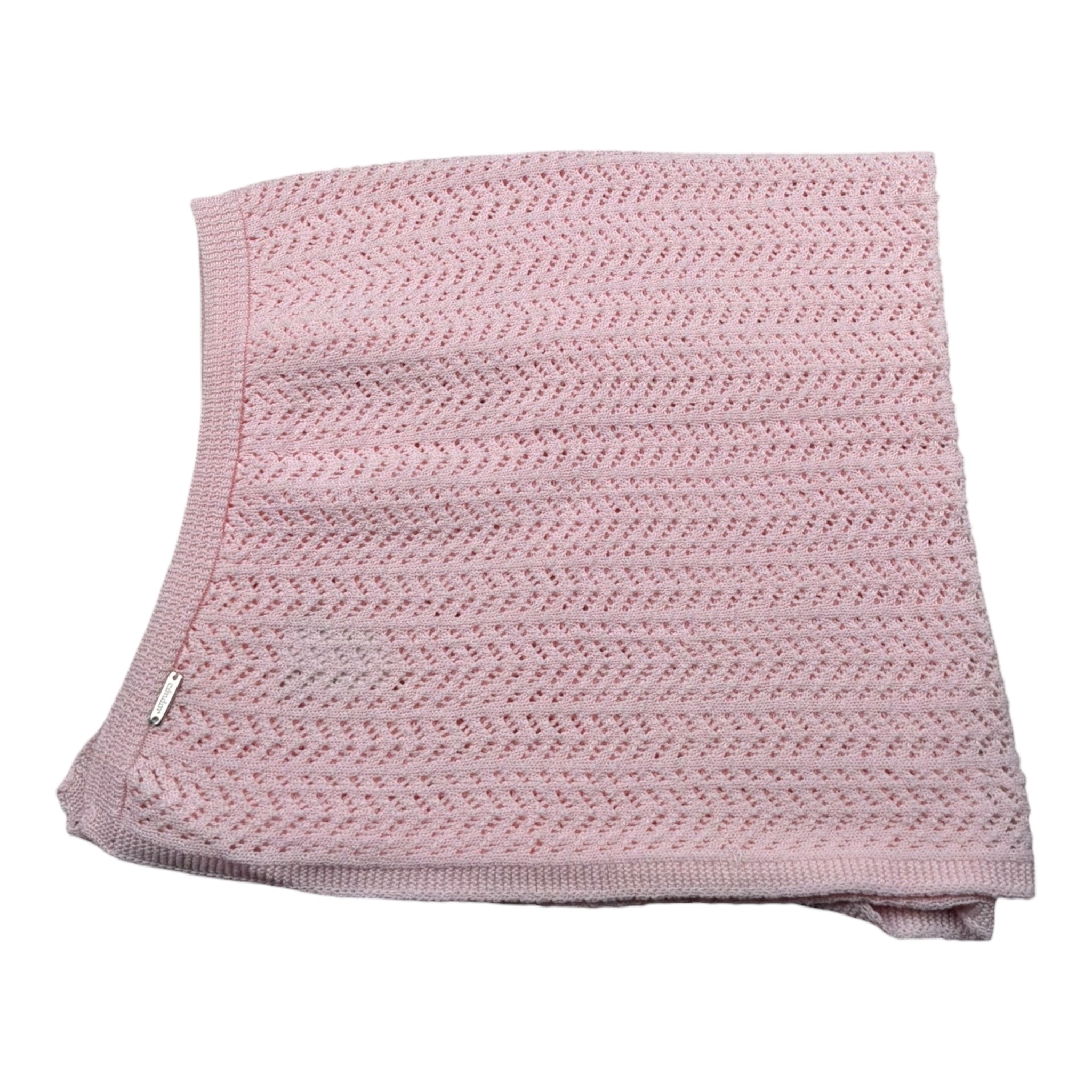 Cnd Coperta Tinta Unita con Logo per Neonata EIIEIIE ROSA CND 
