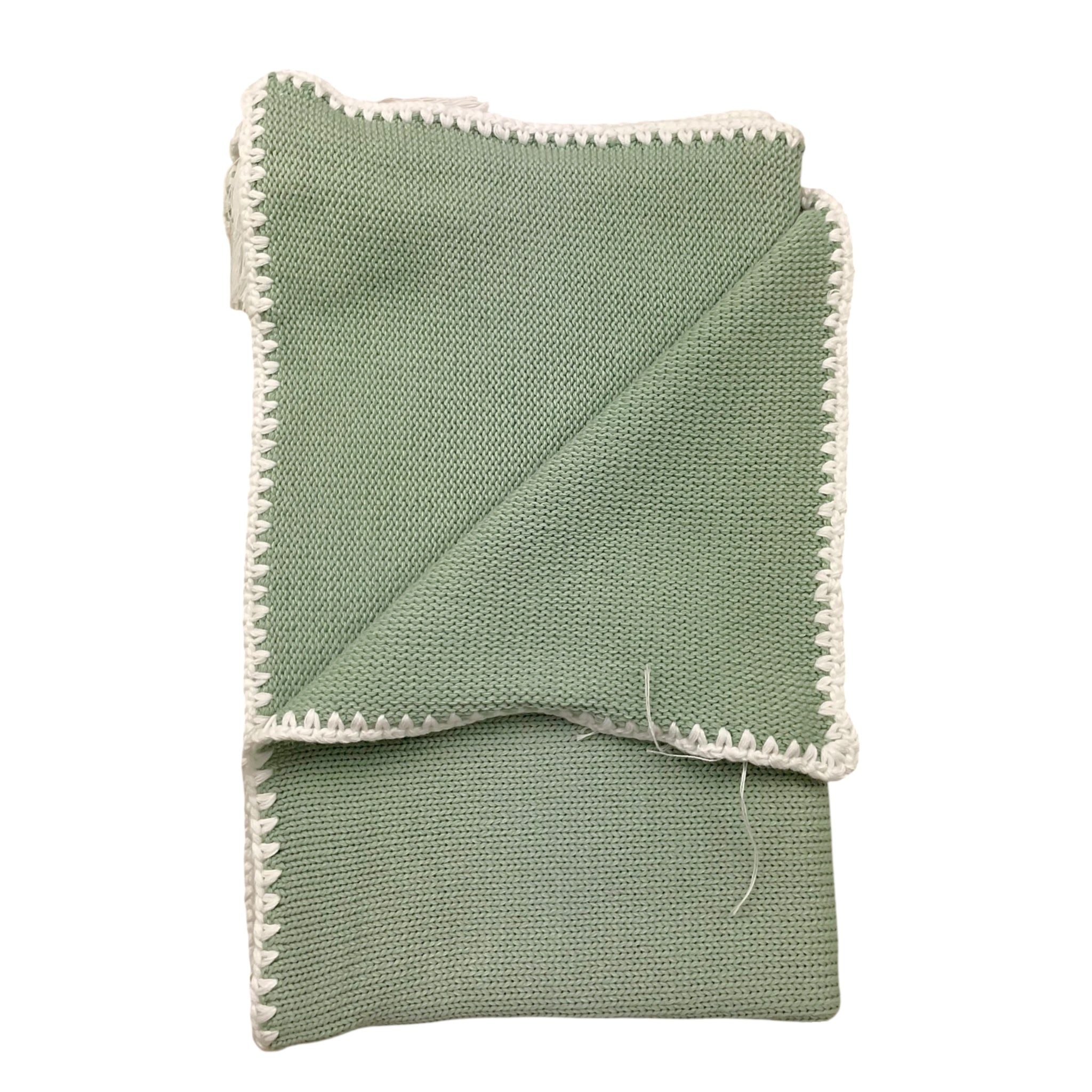 Colibri Coperta Tinta Unita con Ricami E Applicazioni per Neonata 8CPENAPP VERDE COLIBRI 