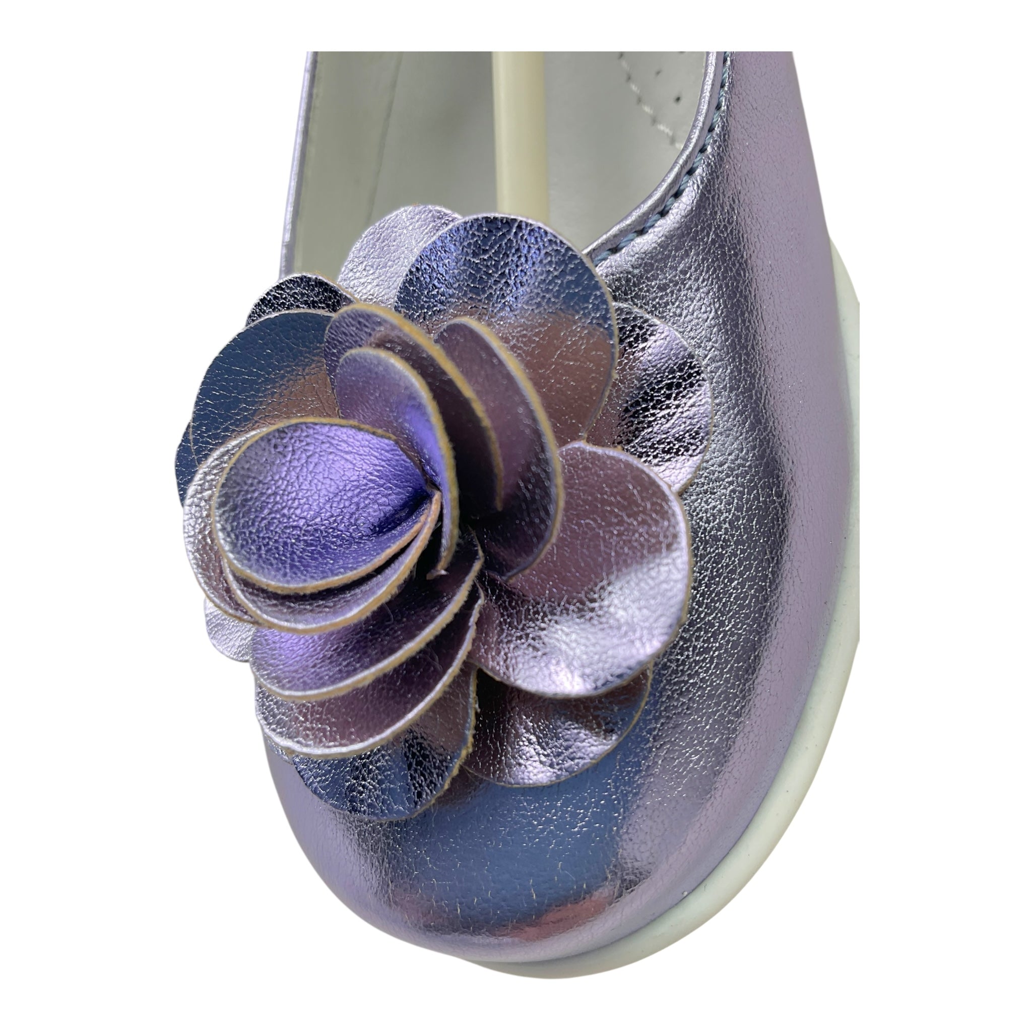 Colori Chiari Ballerina Tinta Unita con Fiore per Bambina FJ955122 VIOLA COLORI CHIARI 