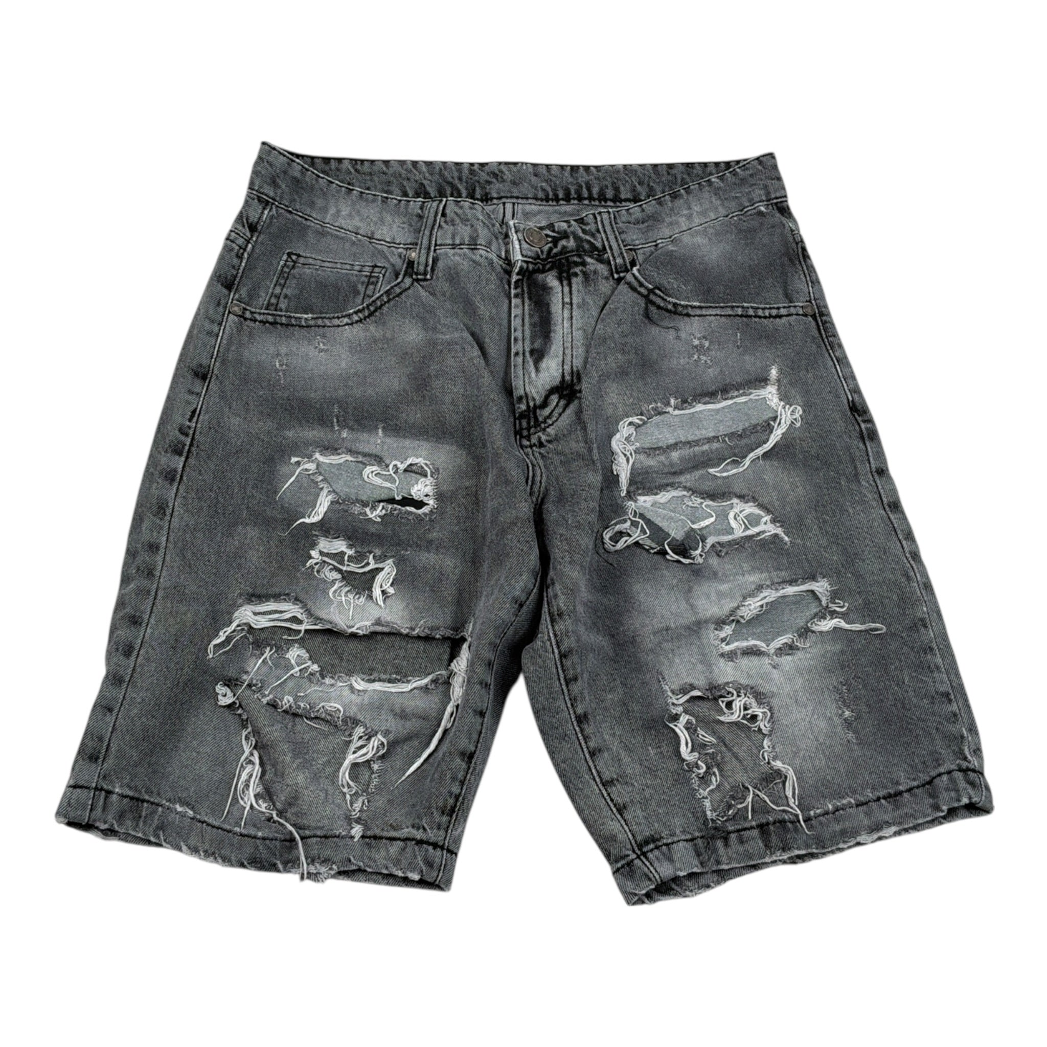 Colors Bermuda tinta unita In Denim Nero per Bambino ROROOR NERO COLORS 