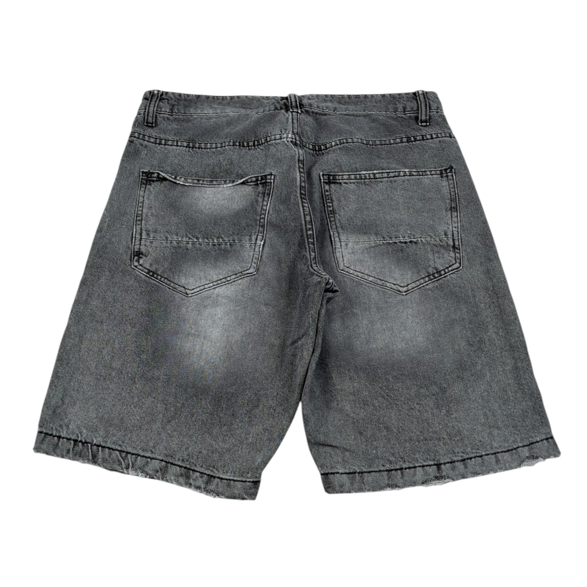 Colors Bermuda tinta unita In Denim Nero per Bambino ROROOR NERO COLORS 