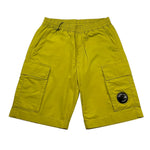 C.P. Company Bermuda Tinta Unita con Elastico In Vita per Bambino CMQ008 VERDE C.P. COMPANY 