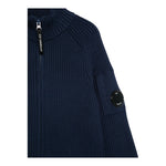 C.P. Company Maglia Tinta Unita Collo Alto con Zip per Bambino CMW004 BLU C.P. COMPANY 