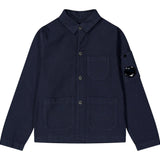 C.P. Company Camicia Manica Lunga Tinta Unita per Bambino CUA000 BLU C.P. COMPANY 