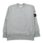 C.P. Company Felpa Chiusa Girocollo Tinta Unita per Bambino CUF00X GRIGIO C.P. COMPANY 