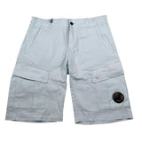 C.P. Company Bermuda tinta unita Coon Girovita Regolabile Azzurro per Bambino CUQ005 AZZURRO C.P. COMPANY 