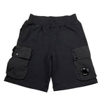 C.P. Company Bermuda In Tuta Tinta Unita per Bambino CUQ00E NERO C.P. COMPANY 