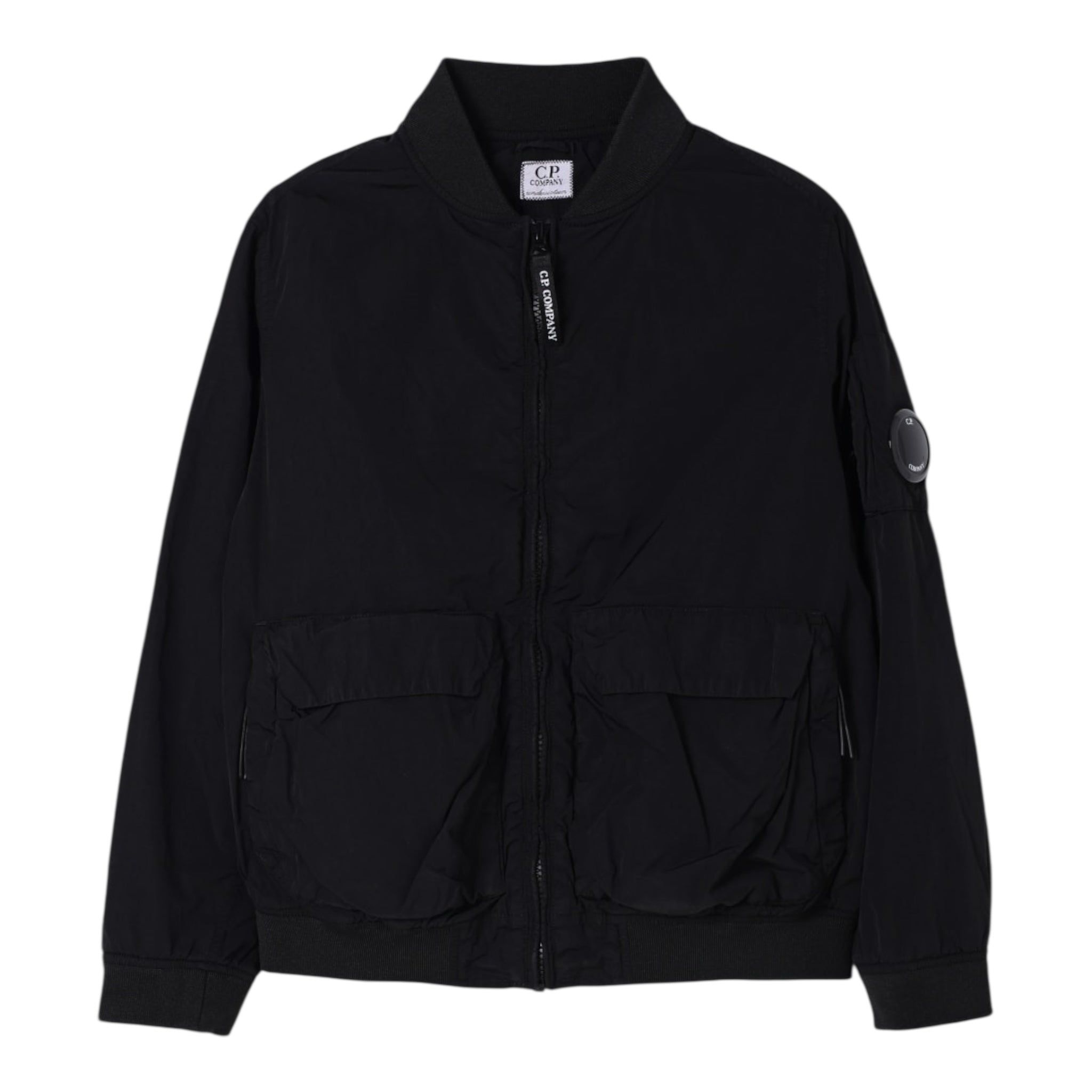 C.P. Company Giubbino Tinta Unita con Zip per Bambino CUS00Y NERO C.P. COMPANY 