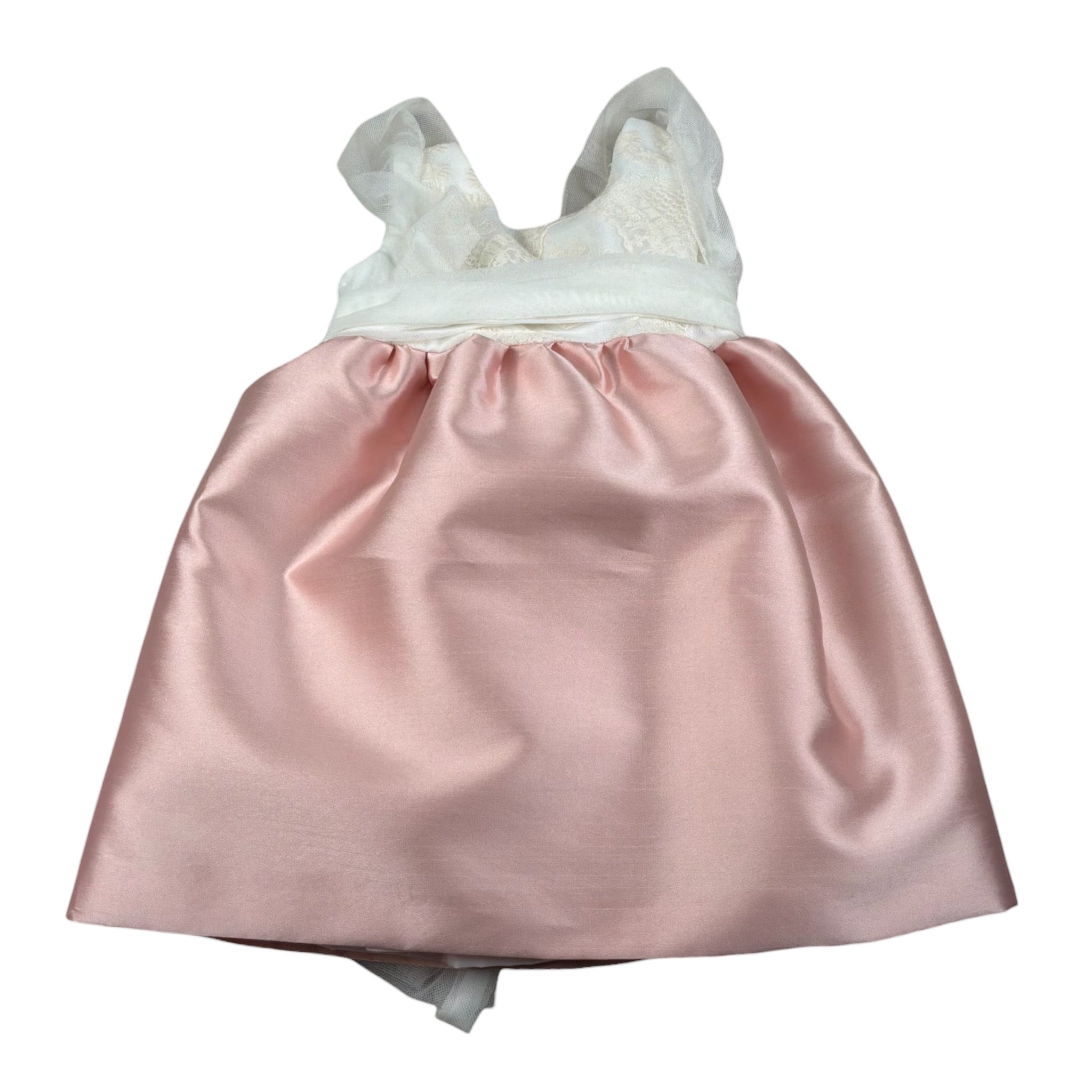 abito cerimonia giromanica bicolore 4858J ROSA CUA-CUAK 