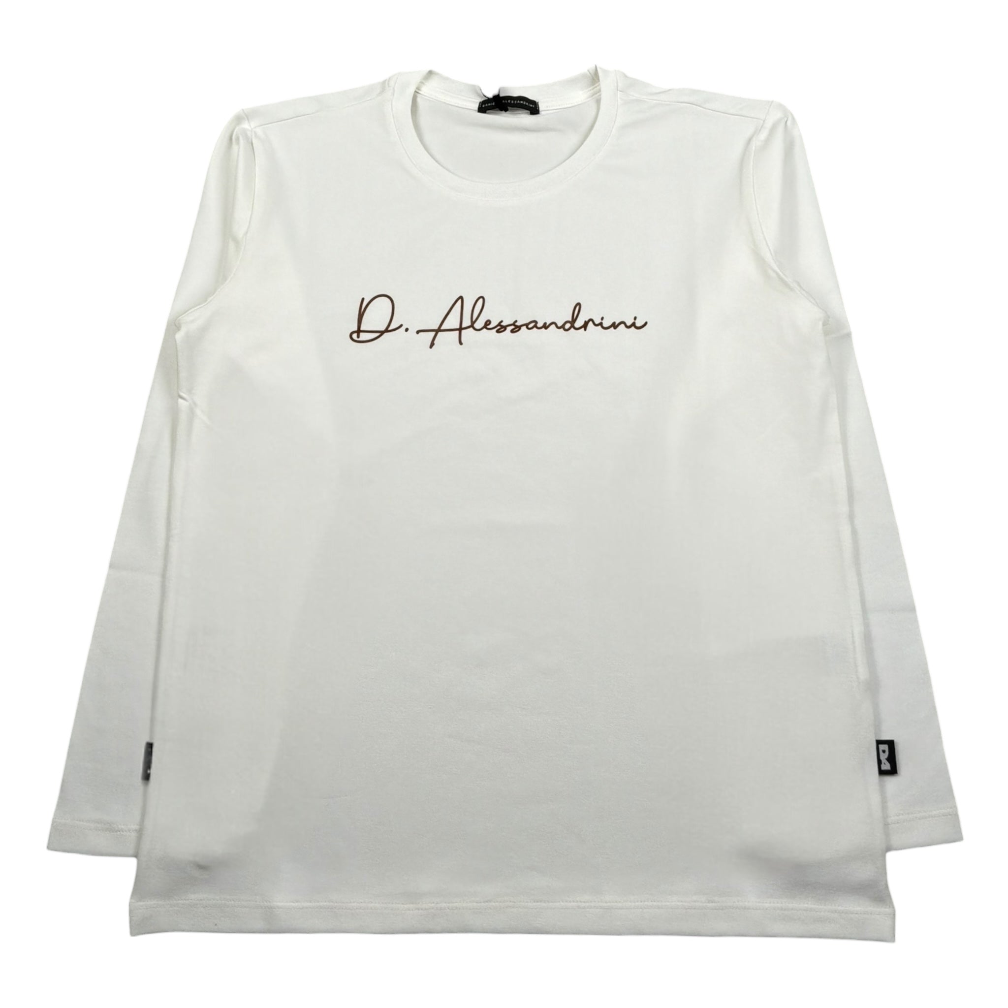Daniele Alessandrini Shirt Girocollo Tinta Unita con Logo per Bambino 1231M00012 PANNA DANIELE ALESSANDRINI 