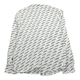 Daniele Alessandrini Camicia Manica Lunga Collo Coreano Tinta Unita con Stampe Logo per Bambino 1235C00155 BIANCO DANIELE ALESSANDRINI 