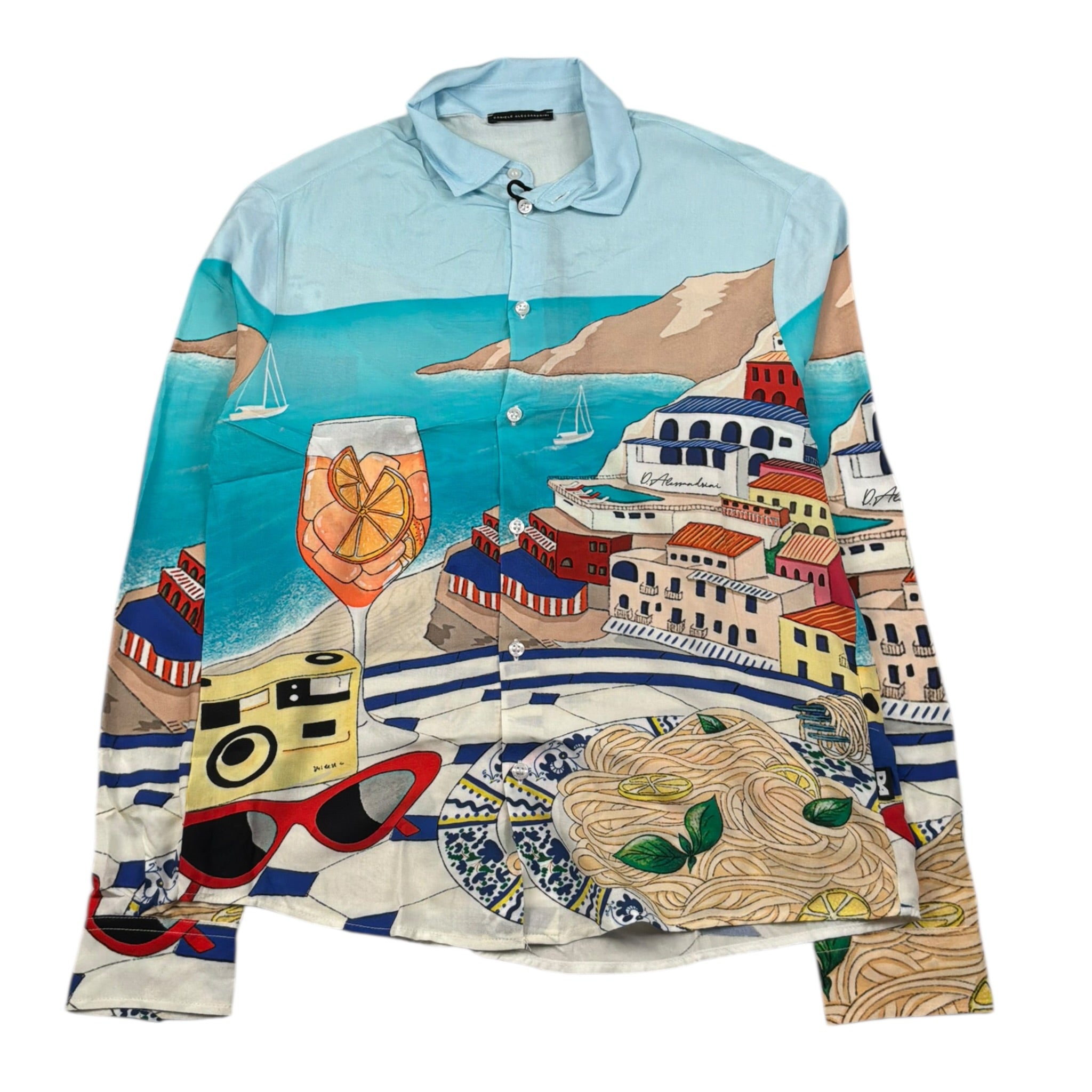 Daniele Alessandrini Camicia Manica Lunga Stampa Fantasia per Bambino 1235C00229XX MULTICOLOR DANIELE ALESSANDRINI 