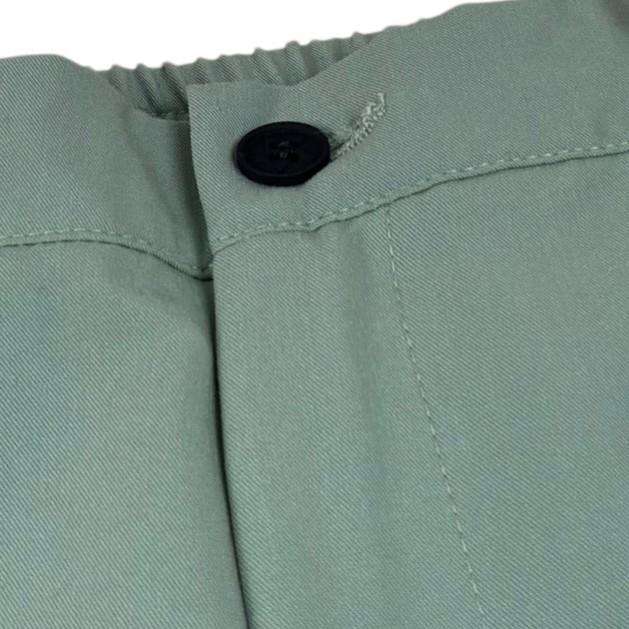 Daniele Alessandrini Pantalone Tinta Unita con Elastico In Vita per Bambino 1235P00030 VERDE DANIELE ALESSANDRINI 