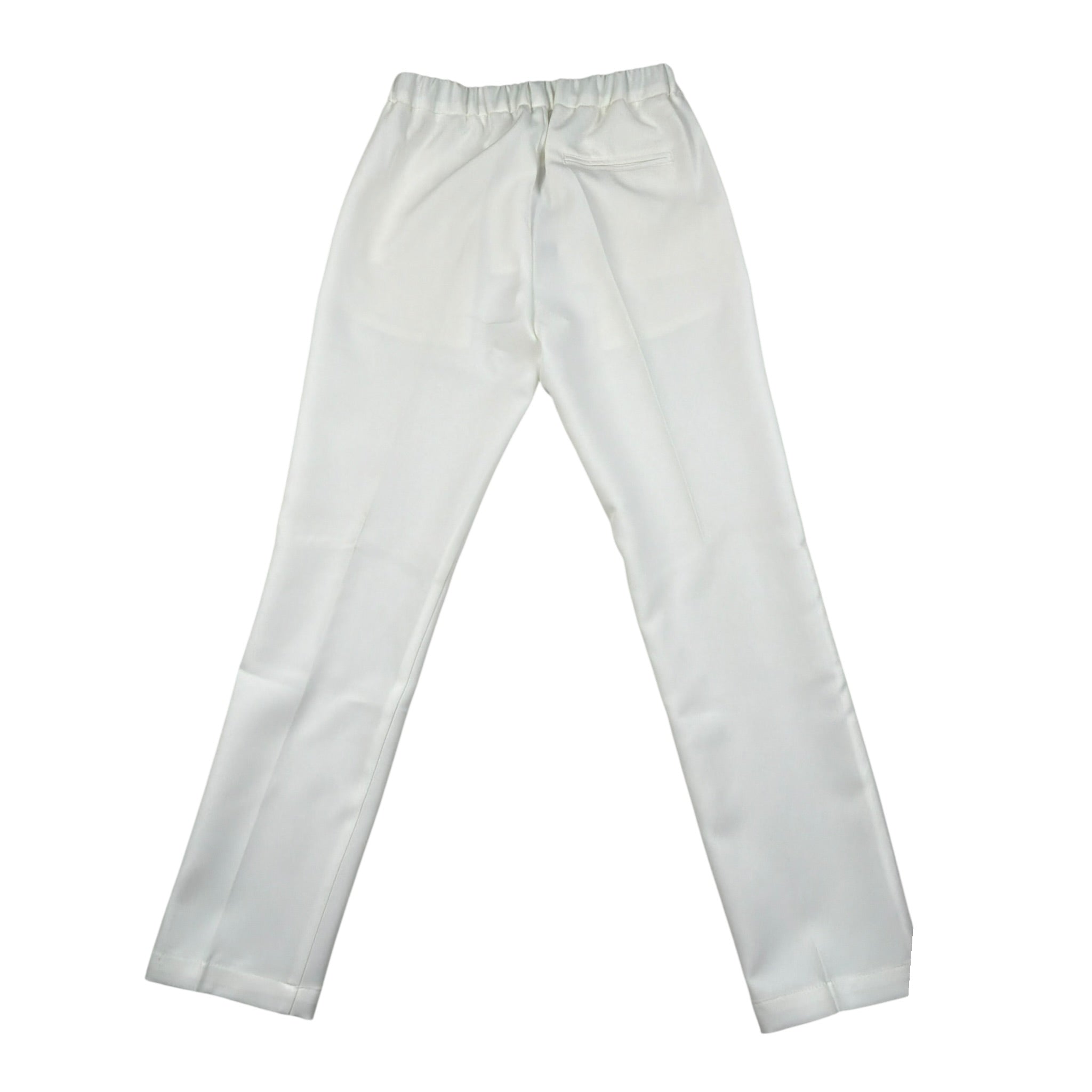 Daniele Alessandrini Pantalone Tinta Unita con Elastico In Vita per Bambino 1235P00065 BIANCO DANIELE ALESSANDRINI 