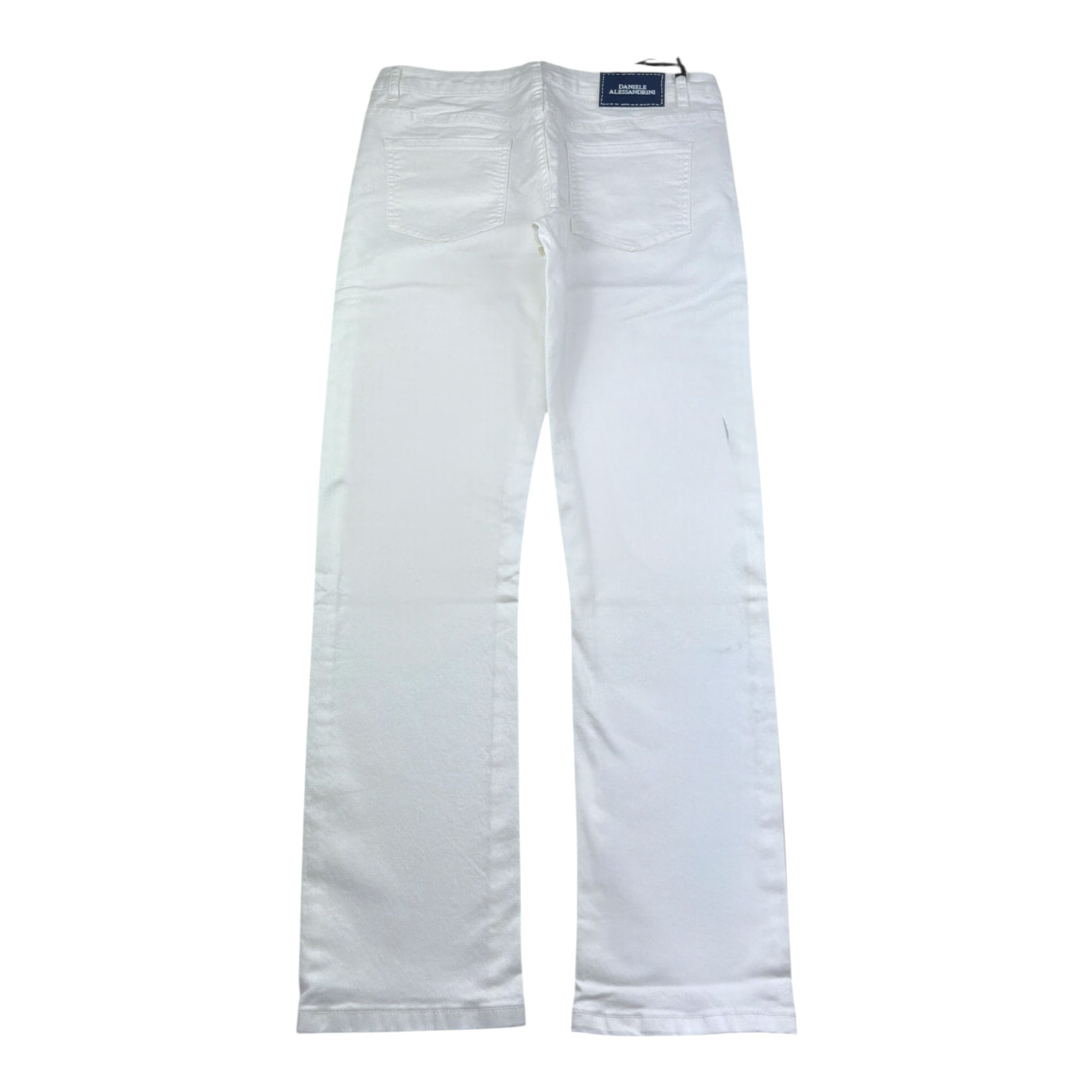 Daniele Alessandrini Jeans Tinta Unita 5 Tasche per Bambino 1235P00249 BIANCO DANIELE ALESSANDRINI 