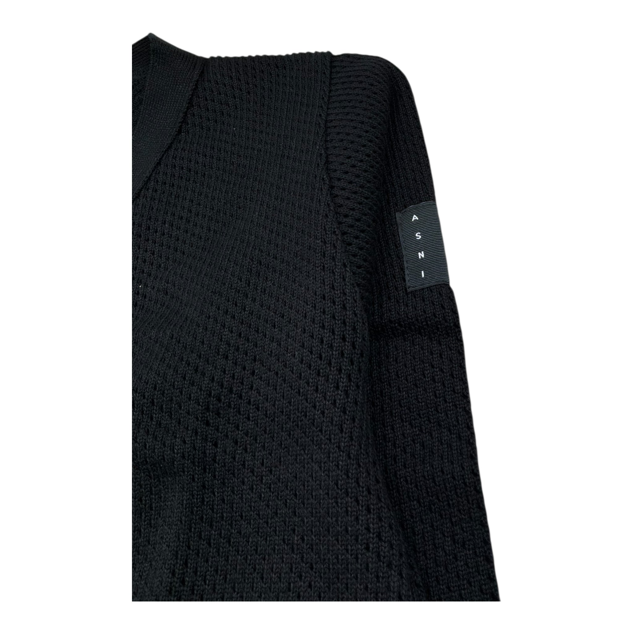 Daniele Alessandrini Cardigan Tinta Unita Traforato per Bambino 1235W00325 NERO DANIELE ALESSANDRINI 