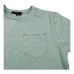 Daniele Alessandrini T-Shirt Girocollo Tinta Unita con Taschino per Bambino 1236M00007 VERDE DANIELE ALESSANDRINI 