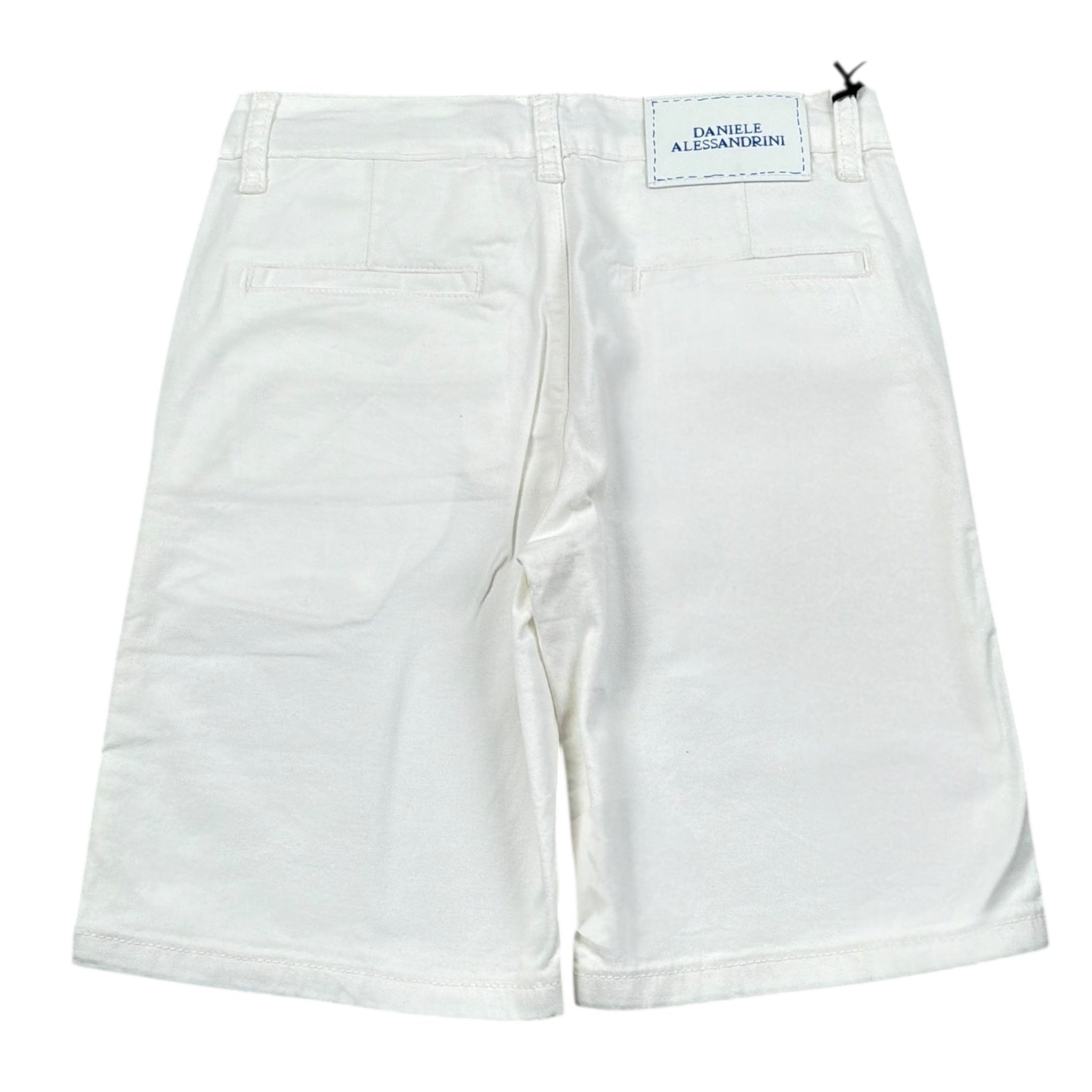 Daniele Alessandrini Bermuda Tinta Unita con Tasche Americane per Bambino 1236S00013 BIANCO DANIELE ALESSANDRINI 