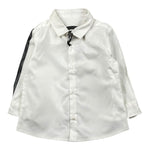 Daniele Alessandrini Camicia Manica Lunga Tinta Unita con Stampa per Neonato 1291C0826X PANNA DANIELE ALESSANDRINI 