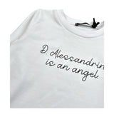 Daniele Alessandrini Shirt Girocollo Tinta Unita con Logo per Neonato 1291M00072N BIANCO DANIELE ALESSANDRINI 