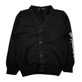 Daniele Alessandrini Cardigan Tinta Unita con Logo per Neonato 1291W00008N NERO DANIELE ALESSANDRINI 