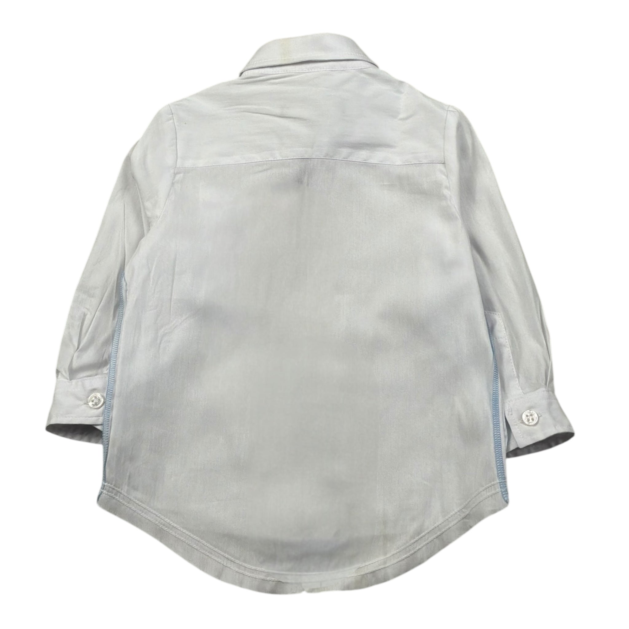Daniele Alessandrini Camicia Manica Lunga Tinta Unita con Taschino per Neonato 1295C00072N BIANCO DANIELE ALESSANDRINI 