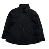 Daniele Alessandrini Camicia Manica Lunga Tinta Unita con Stampa per Neonato 1295C00084 NERO DANIELE ALESSANDRINI 