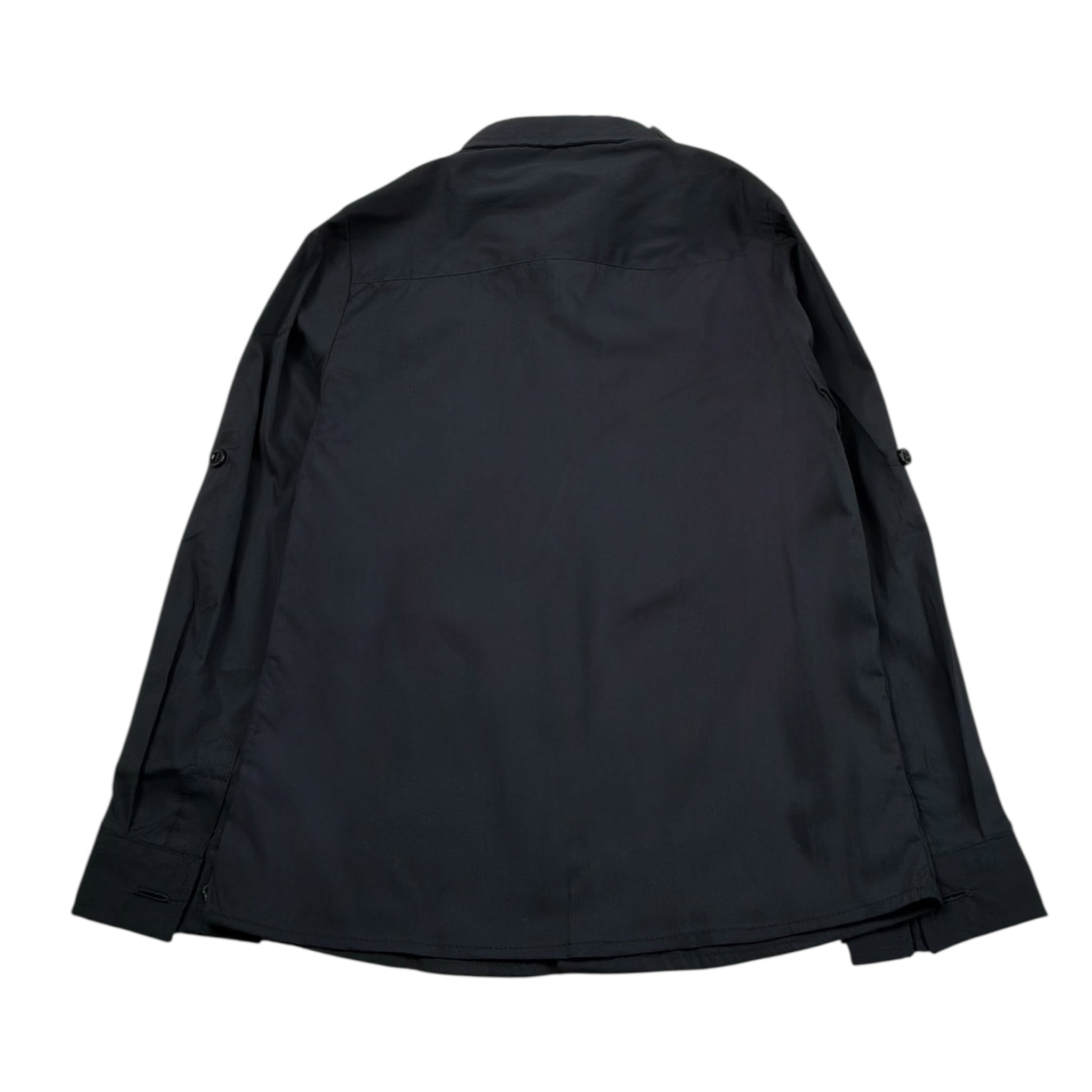 Daniele Alessandrini Camicia Manica Lunga Tinta Unita con Stampa per Bambino 1295C0306 NERO DANIELE ALESSANDRINI 