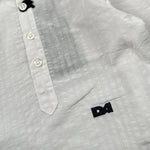 Daniele Alessandrini Camicia tinta unita con Logo Bianco per Neonato 1295C0890 BIANCO DANIELE ALESSANDRINI 