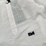 Daniele Alessandrini Camicia tinta unita con Logo Bianco per Neonato 1295C0890 BIANCO DANIELE ALESSANDRINI 