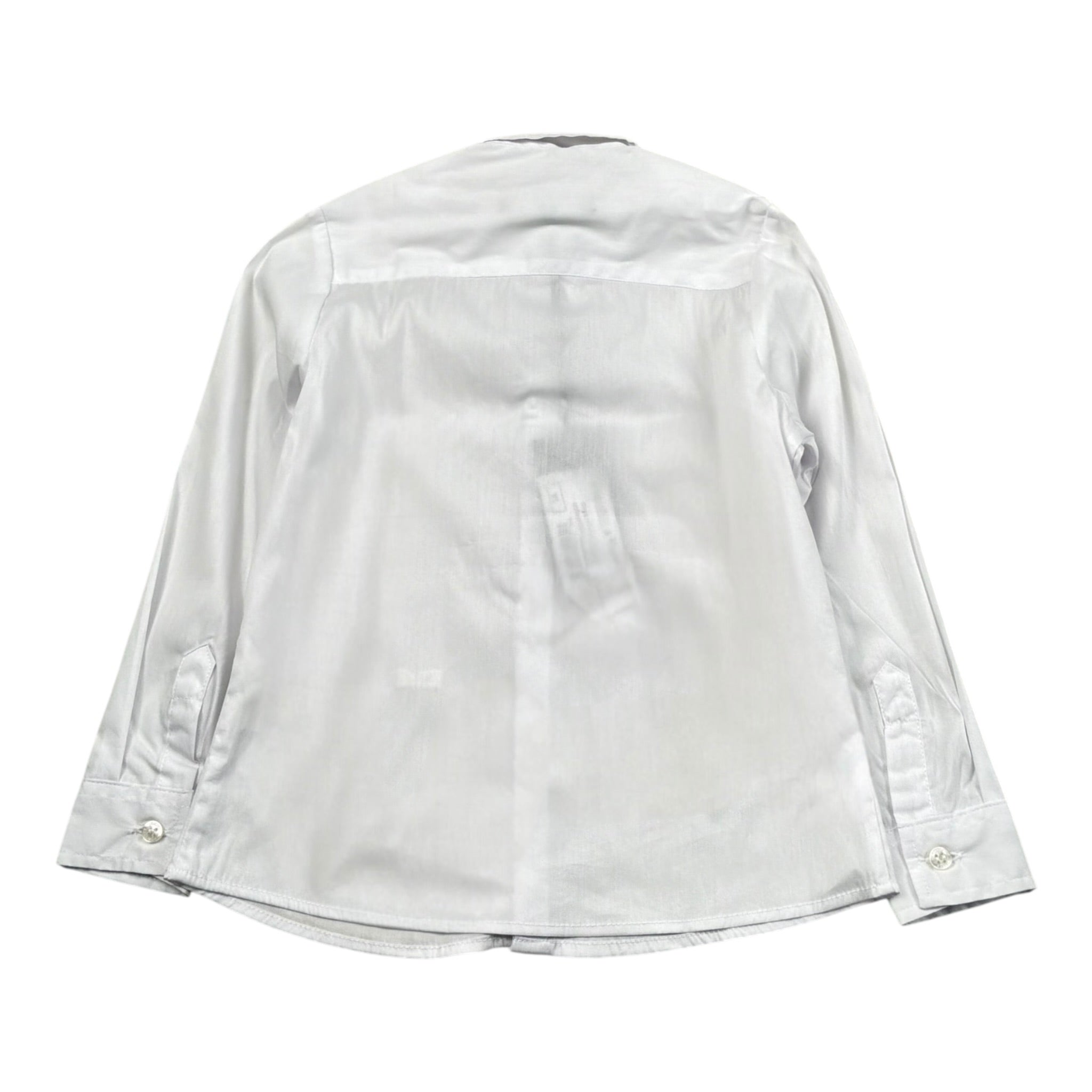 Daniele Alessandrini Camicia Manica Lunga Tinta Unita con Stampa per Bambino 1295C0905 BIANCO DANIELE ALESSANDRINI 